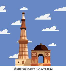 india independence day flat design