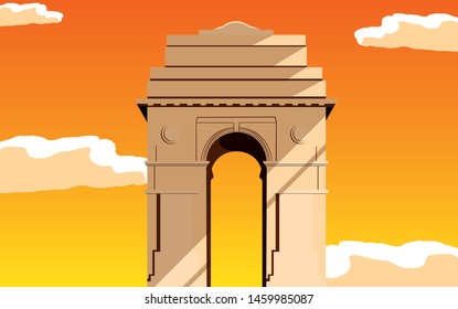 india independence day flat design