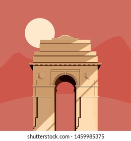 india independence day flat design