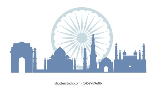 india independence day flat design