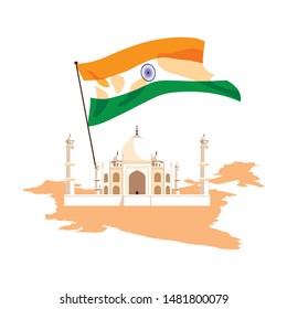 india independence day flat design