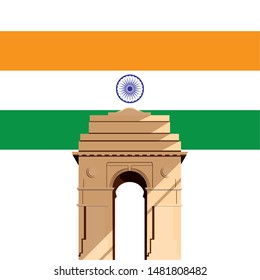 india independence day flat design