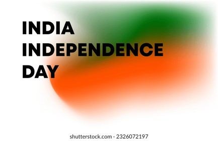India independence day with gradient background. Template design for poster, banner, card, cover