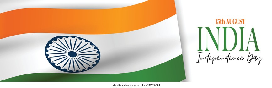 India Independence Day Indian National Holiday Stock Vector (Royalty ...