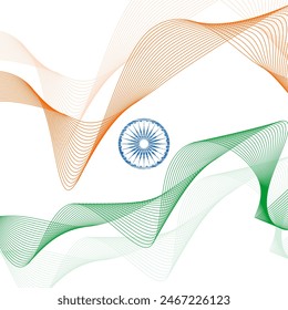 India Día de la Independencia Vector mínimo