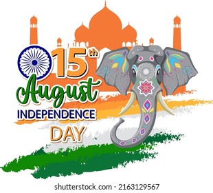 India Independence Day Poster illustration