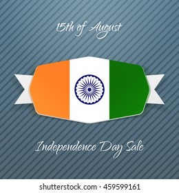 India Independence Day realistic Badge