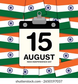 Calendario del Pequeño Muro del Día de la Independencia de la India