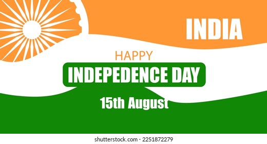 India Independence day Template design. Vector illustration.