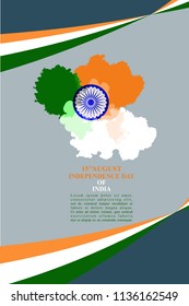 India Independence Day Vector Illustration. Suitable for greeting card, poster and banner.