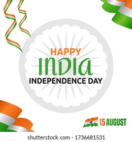 India Independence Day Vector Illustration 