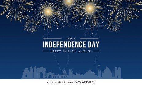 Día de la independencia de la India. ilustrador de Vector