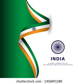 India Independence Day Vector Template Design Illustration