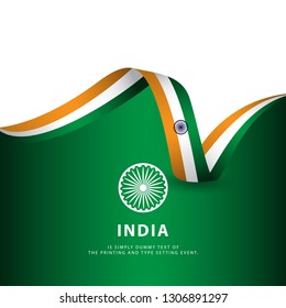 India Independence Day Vector Template Design Illustration