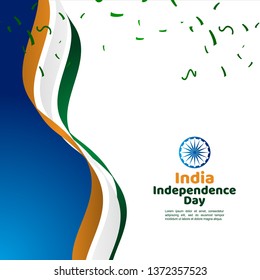 India Independence Day Vector Template Design Illustration
