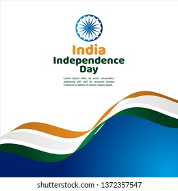 India Independence Day Vector Template Design Illustration