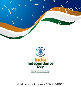 India Independence Day Vector Template Design Illustration