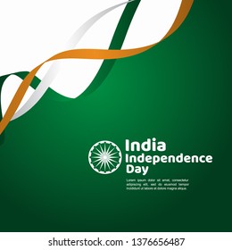 India Independence Day Vector Template Design Illustration