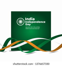 India Independence Day Vector Template Design Illustration