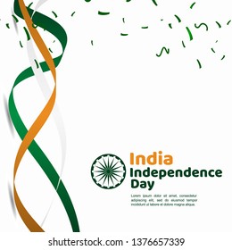 India Independence Day Vector Template Design Illustration