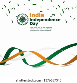 India Independence Day Vector Template Design Illustration