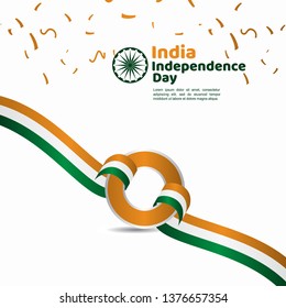 India Independence Day Vector Template Design Illustration