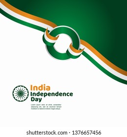 India Independence Day Vector Template Design Illustration