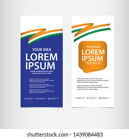 India independence day vector template. Design illustration for banner; advertising; greeting cards or print. Design happiness celebration.