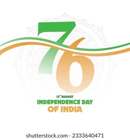 India Independence Day Vector Template, perfect for office, company, school, social media, advertising, printing and more