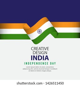 India Independent Day Poster Creative Design Illustration Vector Template