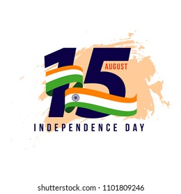 India Independent Day Vector Template Design Illustration