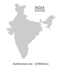 India Infographic Map Vector Illustration Stock Vector Royalty Free Shutterstock