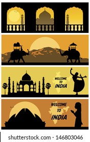 India landscapes, vector