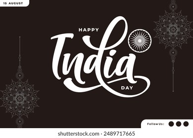 india lettering background vector design