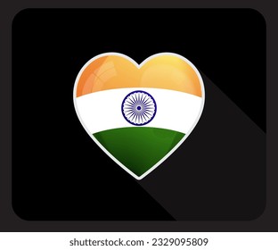 Indien Love Pride Flag Symbol

