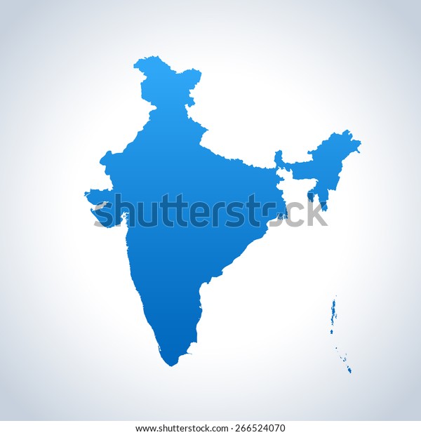 India Map Stock Vector (Royalty Free) 266524070 | Shutterstock