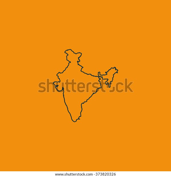 India Map Stock Vector (Royalty Free) 373820326 | Shutterstock