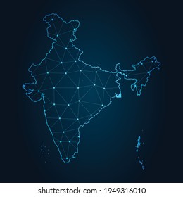 2,088 India with connecting lines Images, Stock Photos & Vectors ...