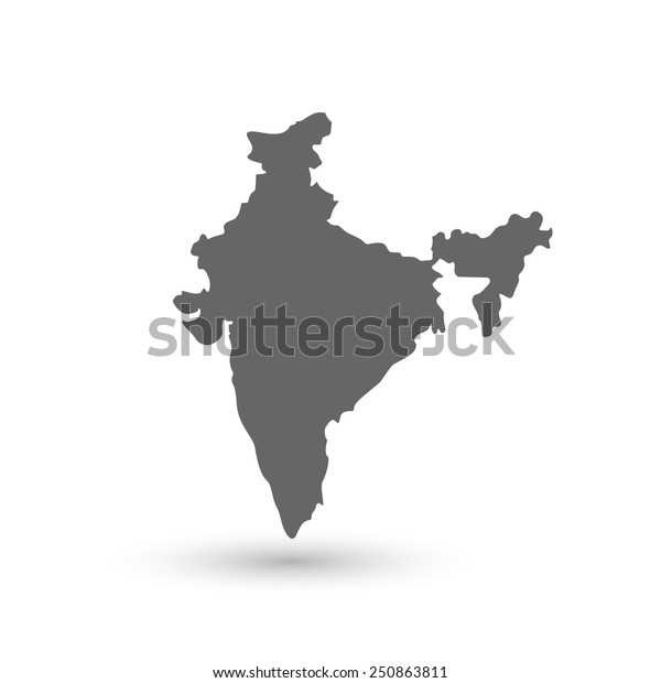 India Map Background Vector Illustration Stock Vector (Royalty Free ...