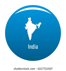 India map in black. Simple illustration of India map vector isolated on white background