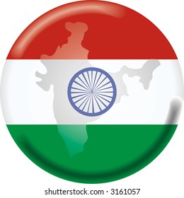 india map and flag