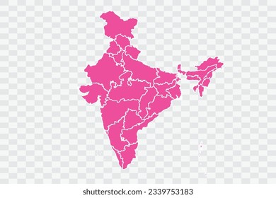 India Map Fuscia Color Background quality files png