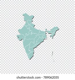 India Map Transparent High Res Stock Images Shutterstock