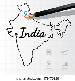India map Infographic