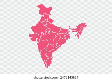 India Map punch Color Background quality files png