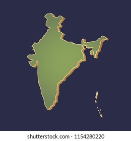 India Map Vector 260nw 1154280220 