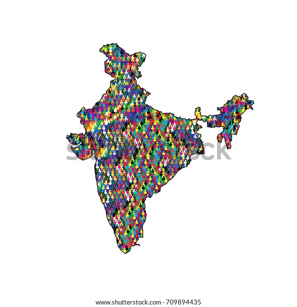 India Map Vector Art Stock Vector Royalty Free Shutterstock