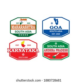 india map vector , asia logo