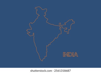 India Map Vector Illustration Free Download.