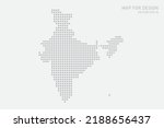 India Map - World map International vector template with grey pixel, grid, grunge, halftone style isolated on white background for education, infographic, design - Vector illustration eps 10